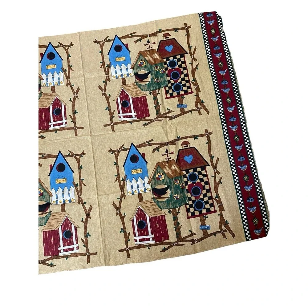 Springs Industries Vintage Birdhouse Cotton Fabric 45 x 34.5 In